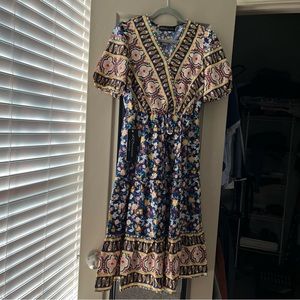Azazie Floral Dress size Small